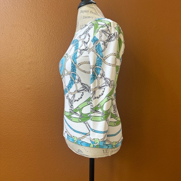 J.McLaughlin Nautical Print Catalina Cloth Top Extra Small Excellent Condition! - Picture 2 of 5